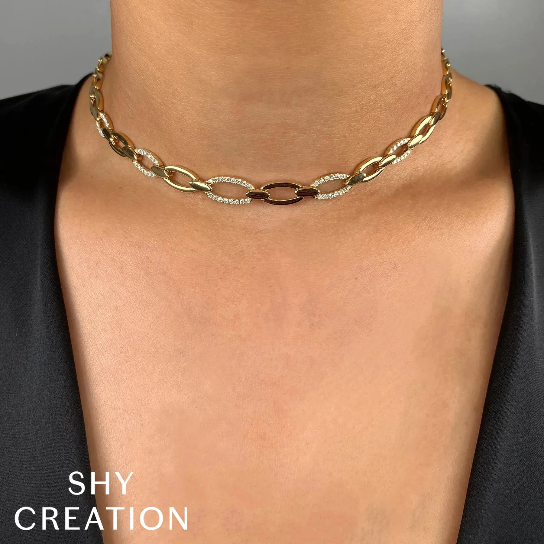 0.74ctw Diamond Link Necklace