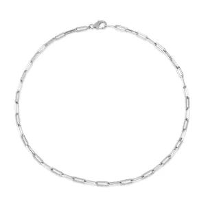 1.36ctw Diamond Paper Clip Link Necklace