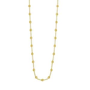 14K Layering Saturn Bead Necklace