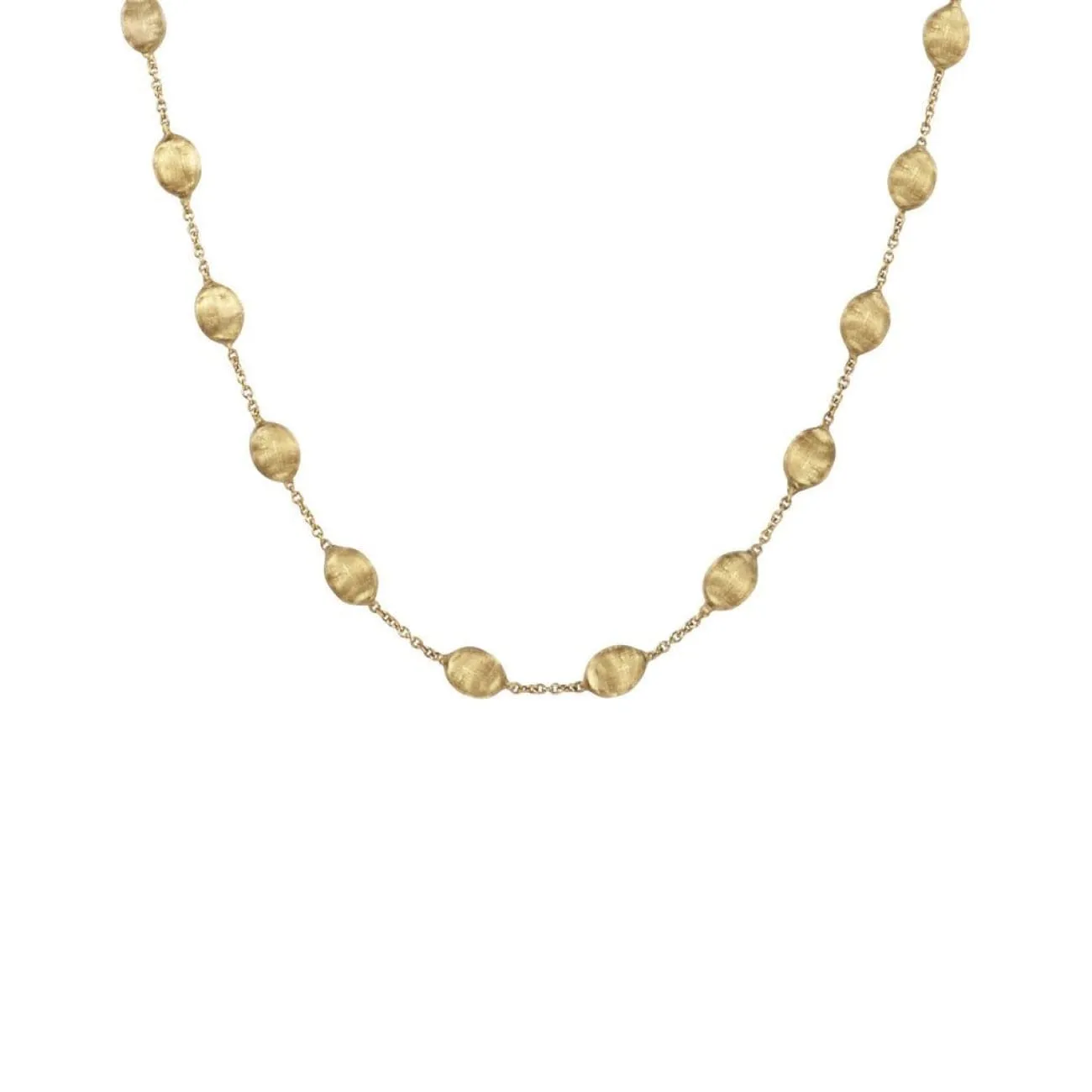 18K Yellow Gold Medium Bead Short Necklace