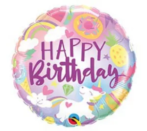 18" Happy Birthday Ombre Fantastical