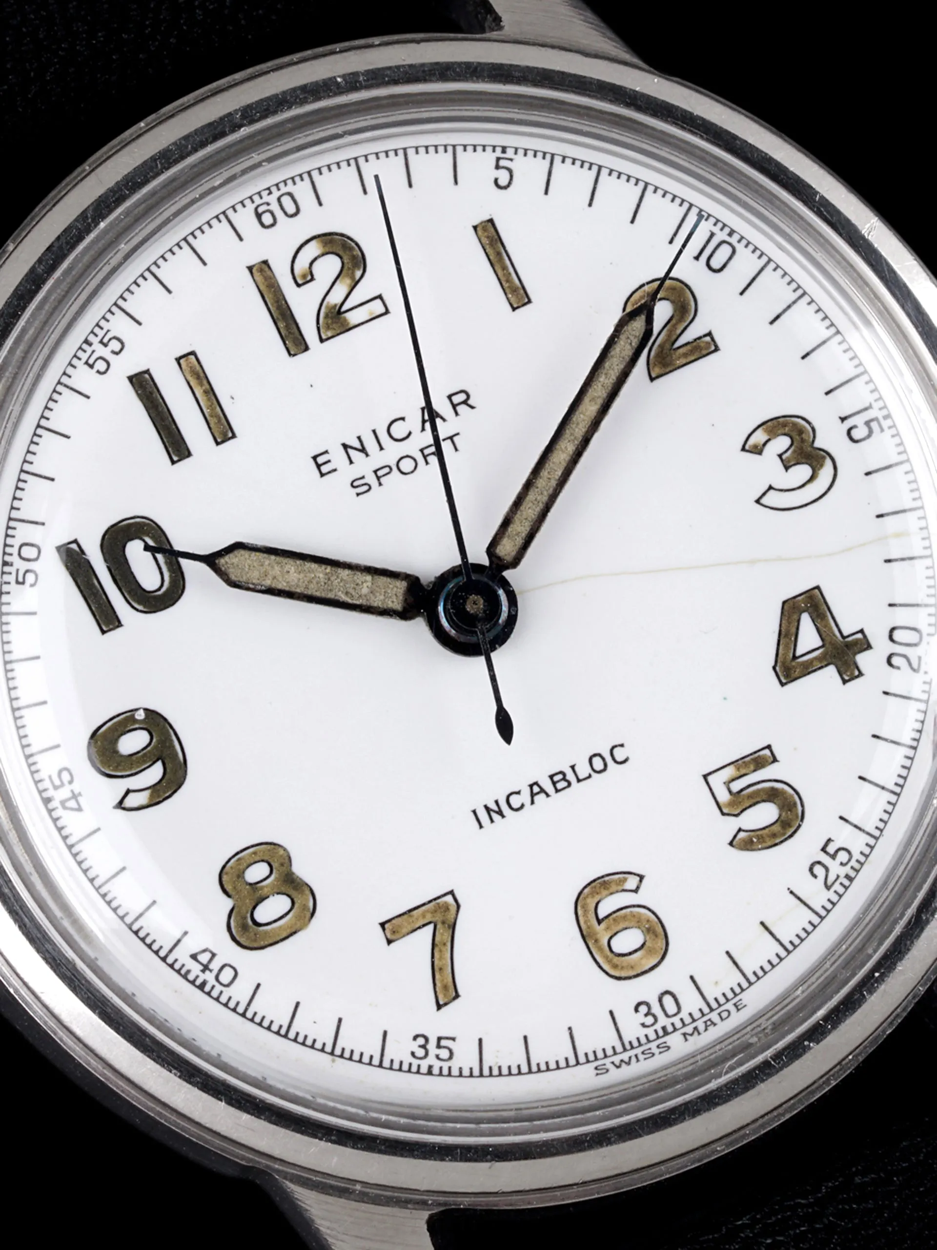 1940s Enicar Sport "Enamel Dial"
