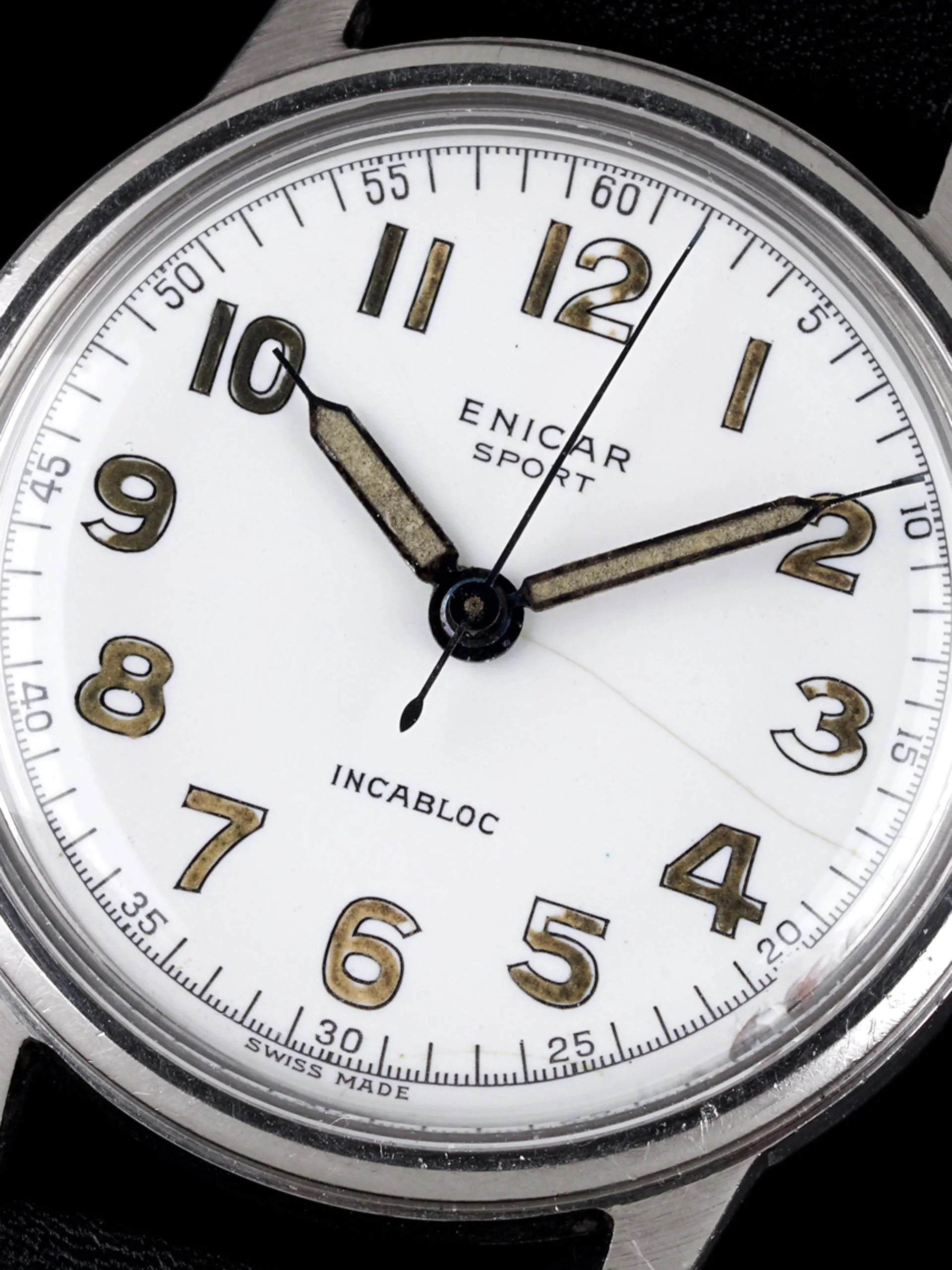 1940s Enicar Sport "Enamel Dial"