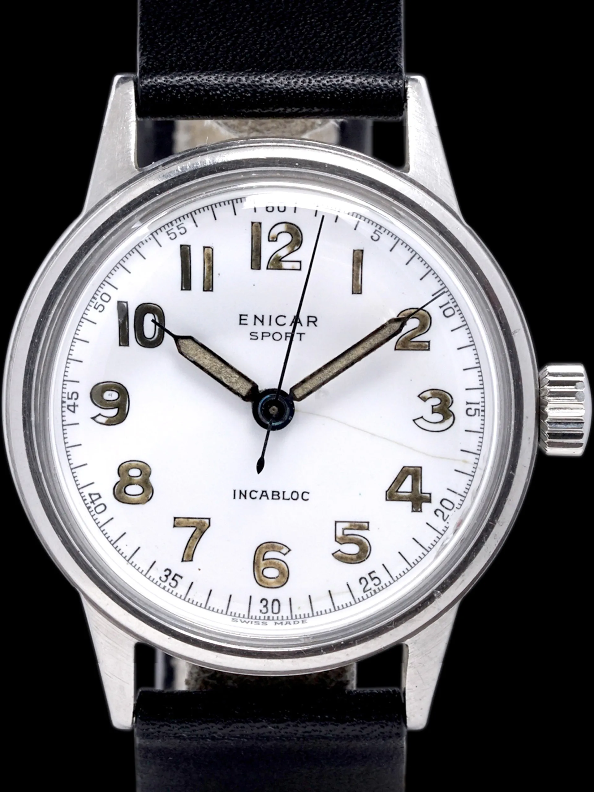 1940s Enicar Sport "Enamel Dial"