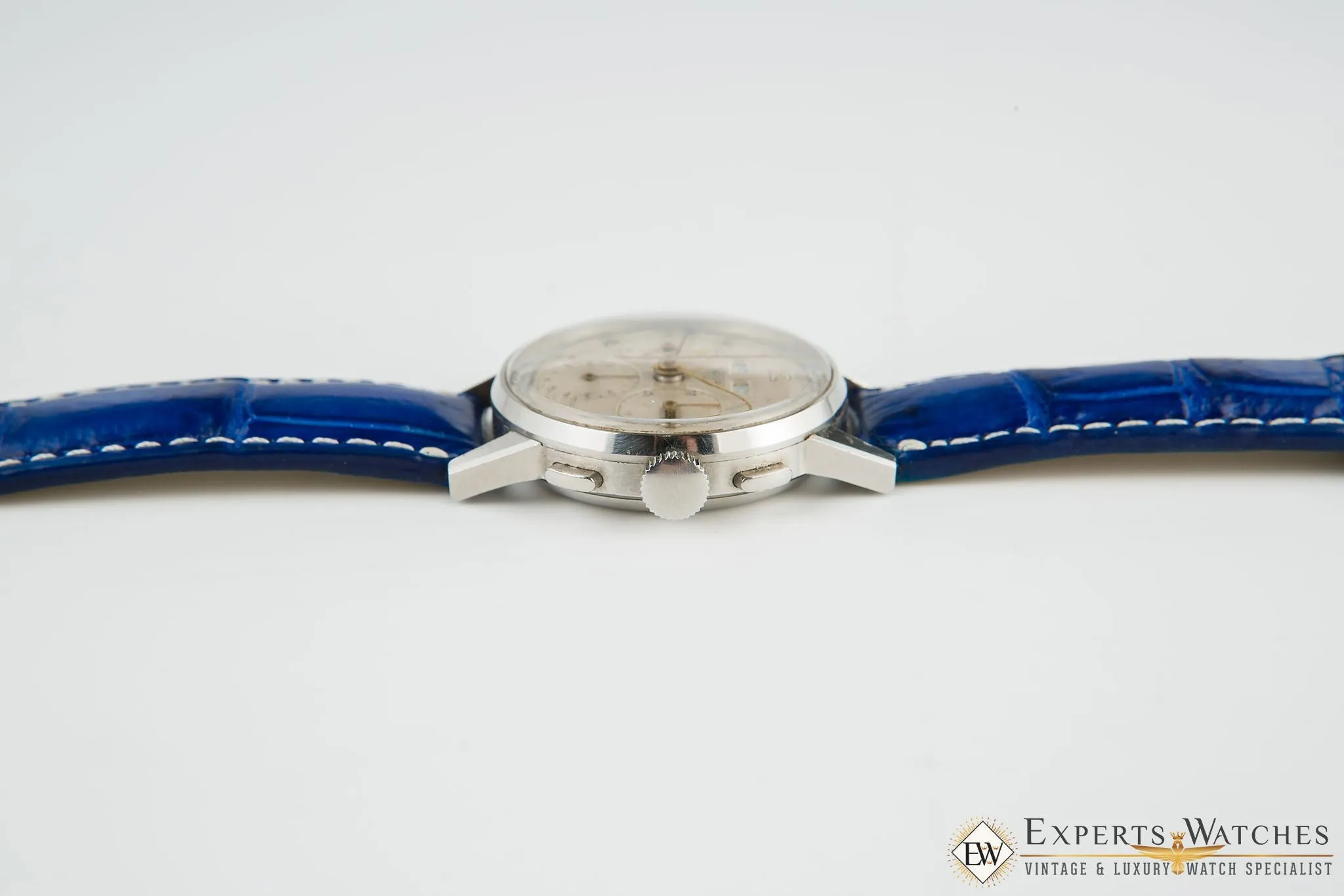 1940's Vintage Heuer 2543 Chronograph Valjoux 72C Triple Date Day Pre-Carrera