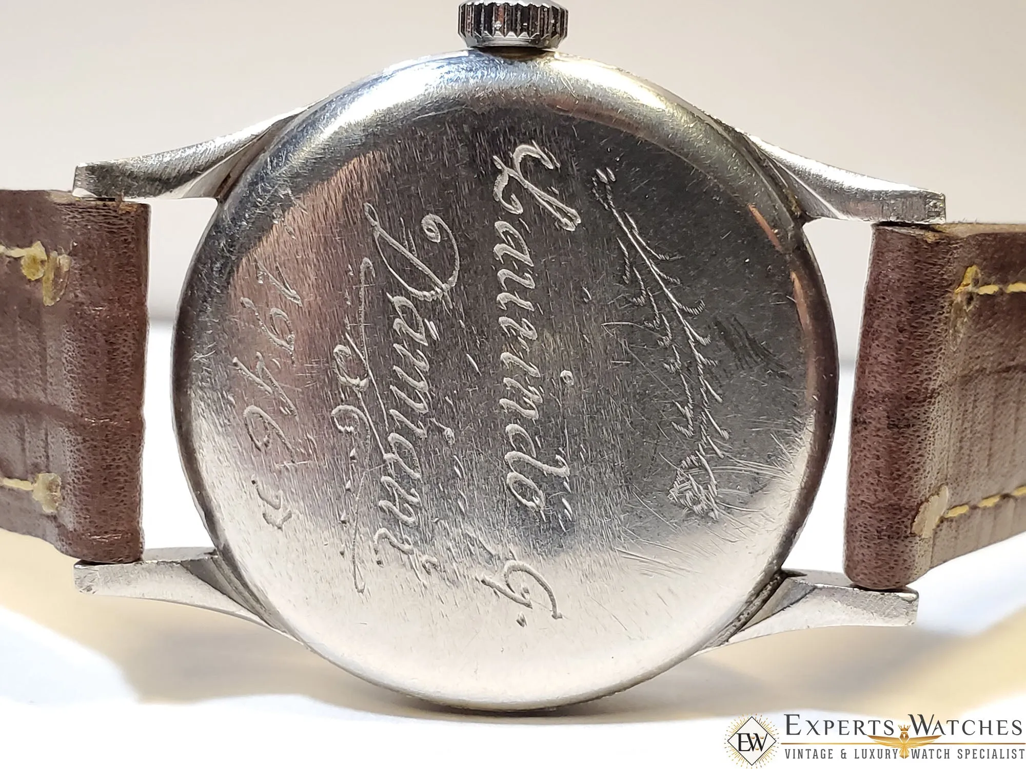 1940's Vintage Omega 2319 /2 Cal 30T2 Manual Movement Engraving 1946 Military