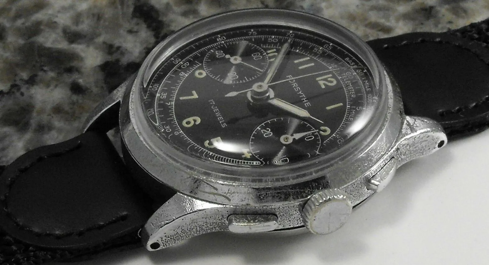 1950's Vintage Forsythe Swiss Chronograph Watch LANDERON 48