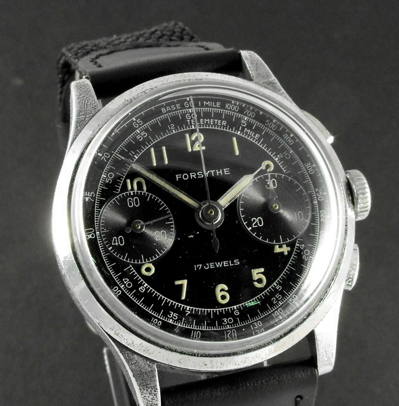 1950's Vintage Forsythe Swiss Chronograph Watch LANDERON 48