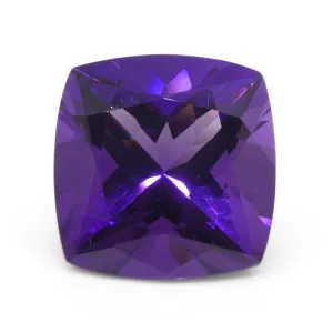 19.53ct Cushion Square Purple Amethyst from Uruguay