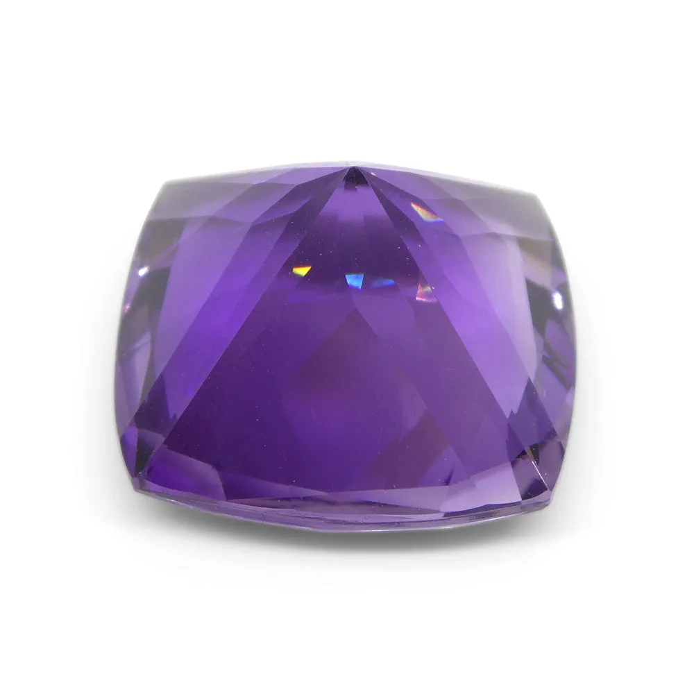19.53ct Cushion Square Purple Amethyst from Uruguay