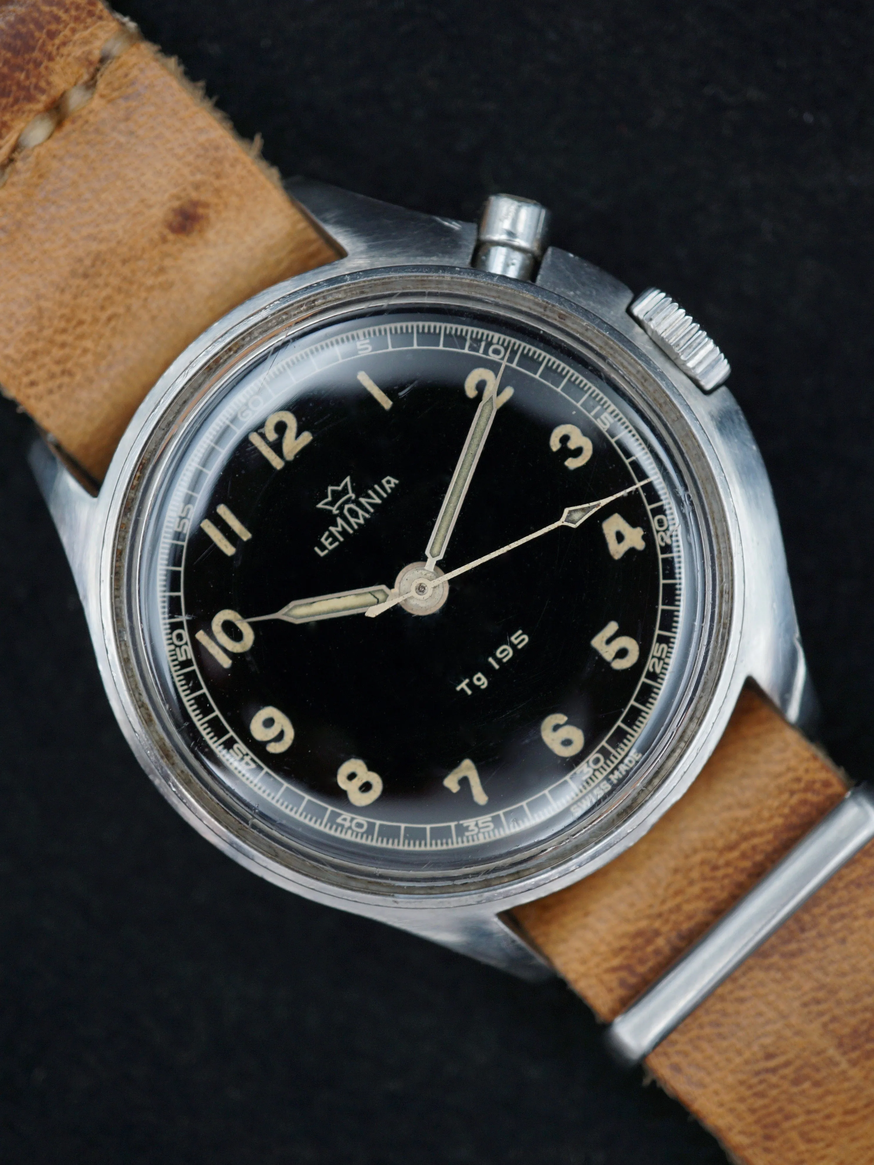 1957 Lemania Tg 195 Swedish Military