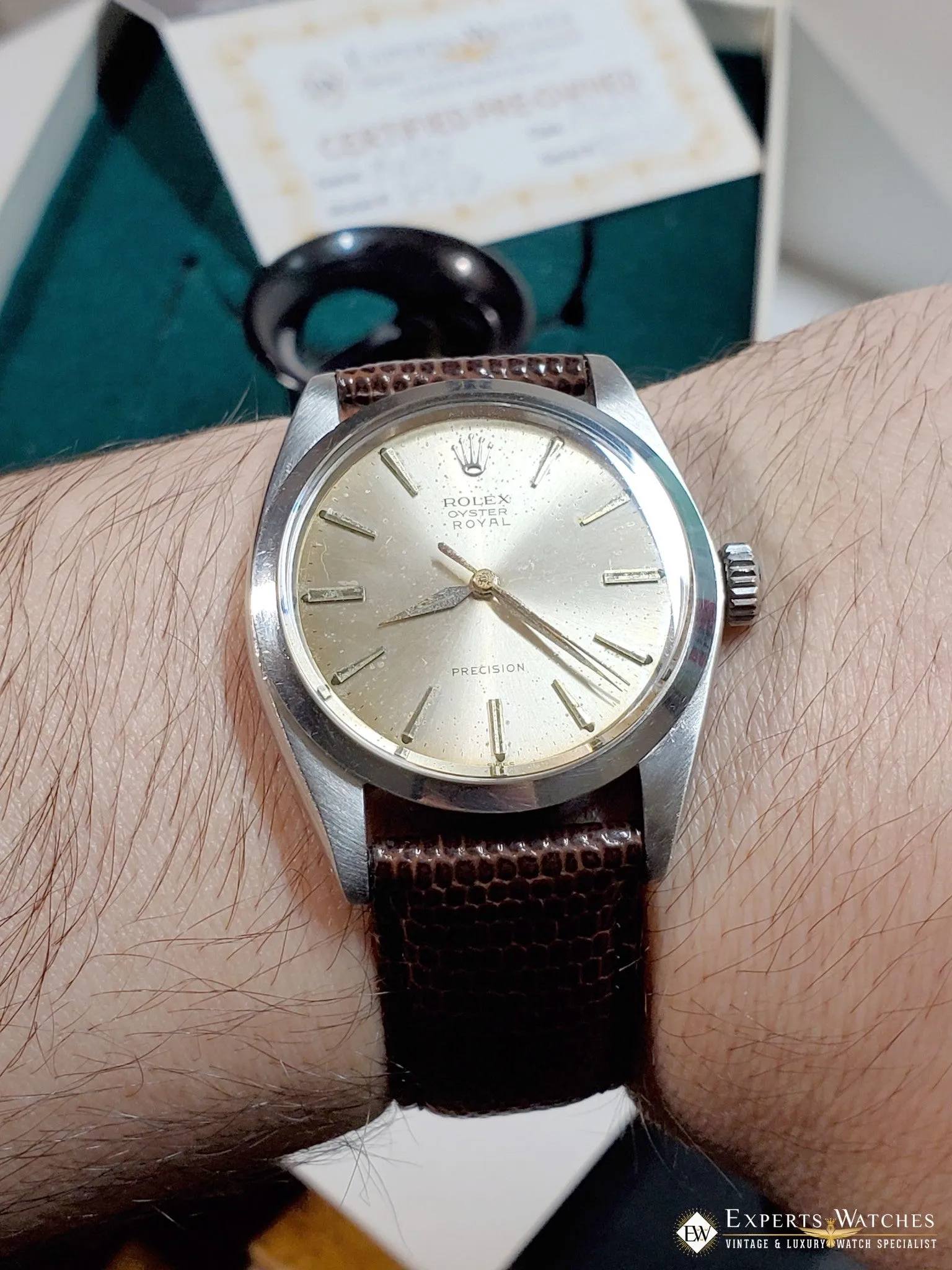 1963 Vintage Rolex Oyster Royal Perpetual 6426 Precision Watch Champagne Dial BX