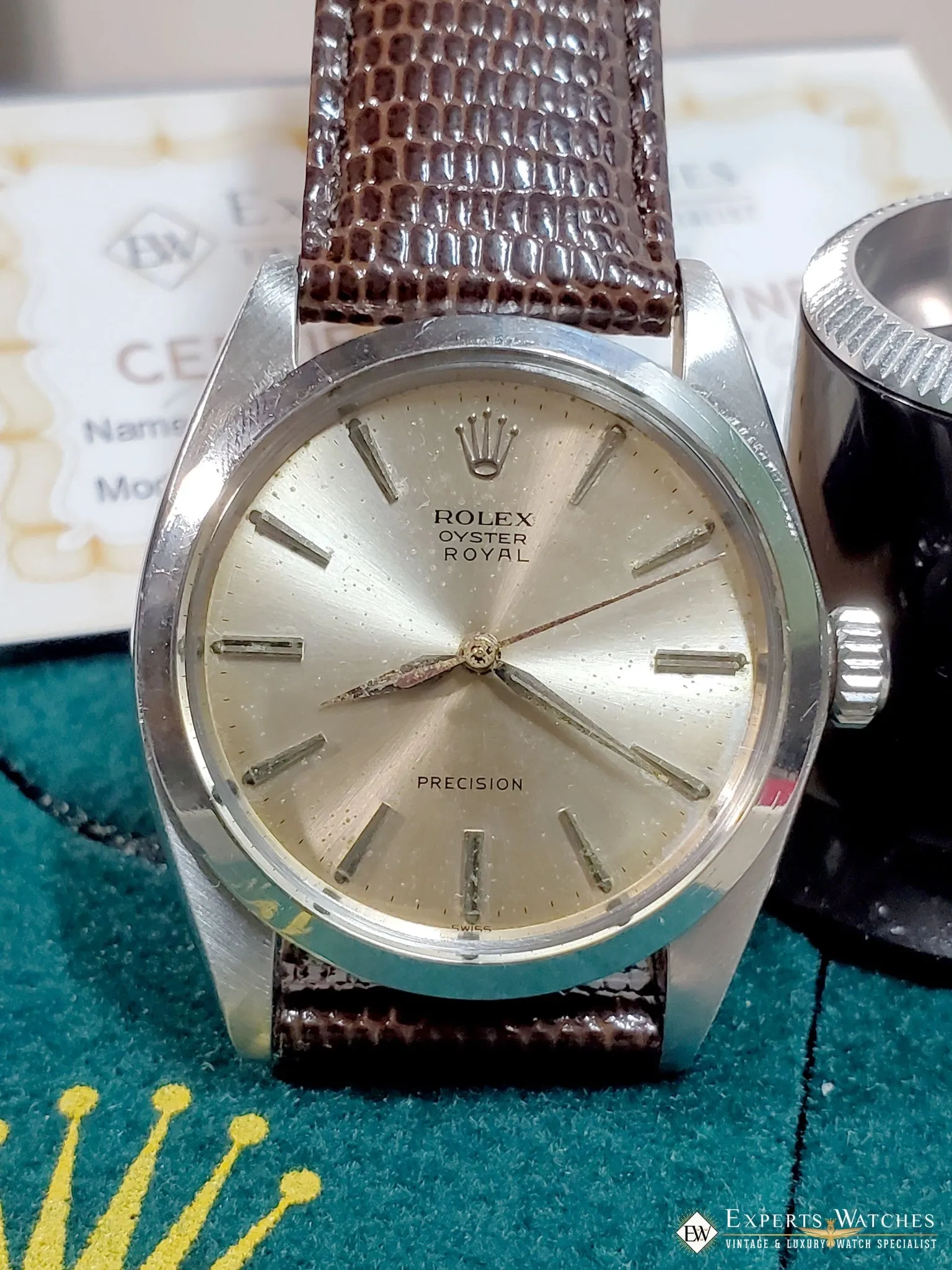 1963 Vintage Rolex Oyster Royal Perpetual 6426 Precision Watch Champagne Dial BX