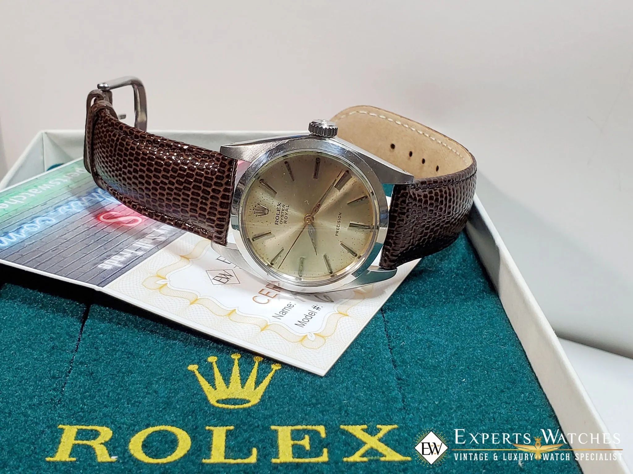 1963 Vintage Rolex Oyster Royal Perpetual 6426 Precision Watch Champagne Dial BX