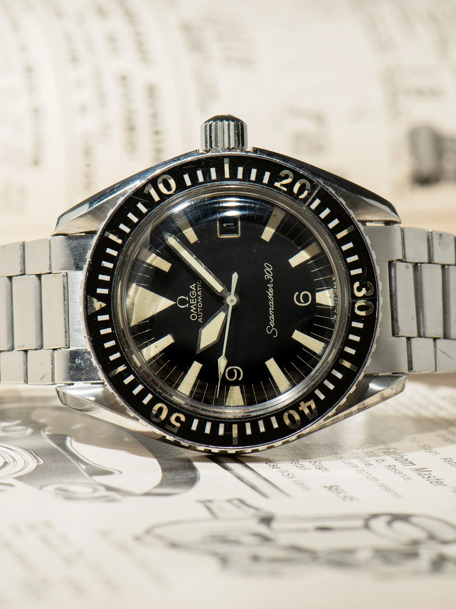 1968 Omega Seamaster 300 (Ref. 166.024) "Big Triangle"