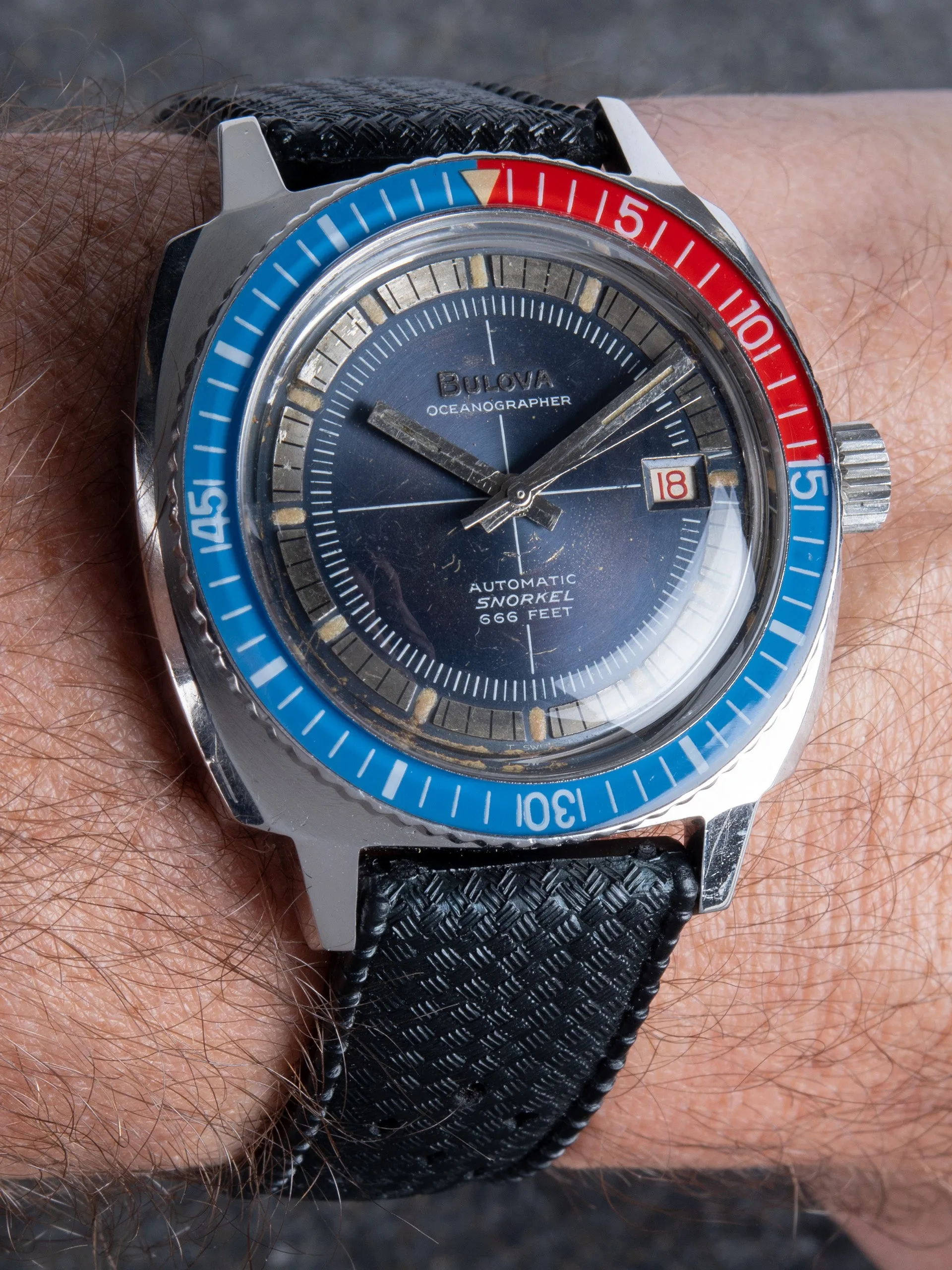 1969 Bulova Oceanographer Snorkel "M"