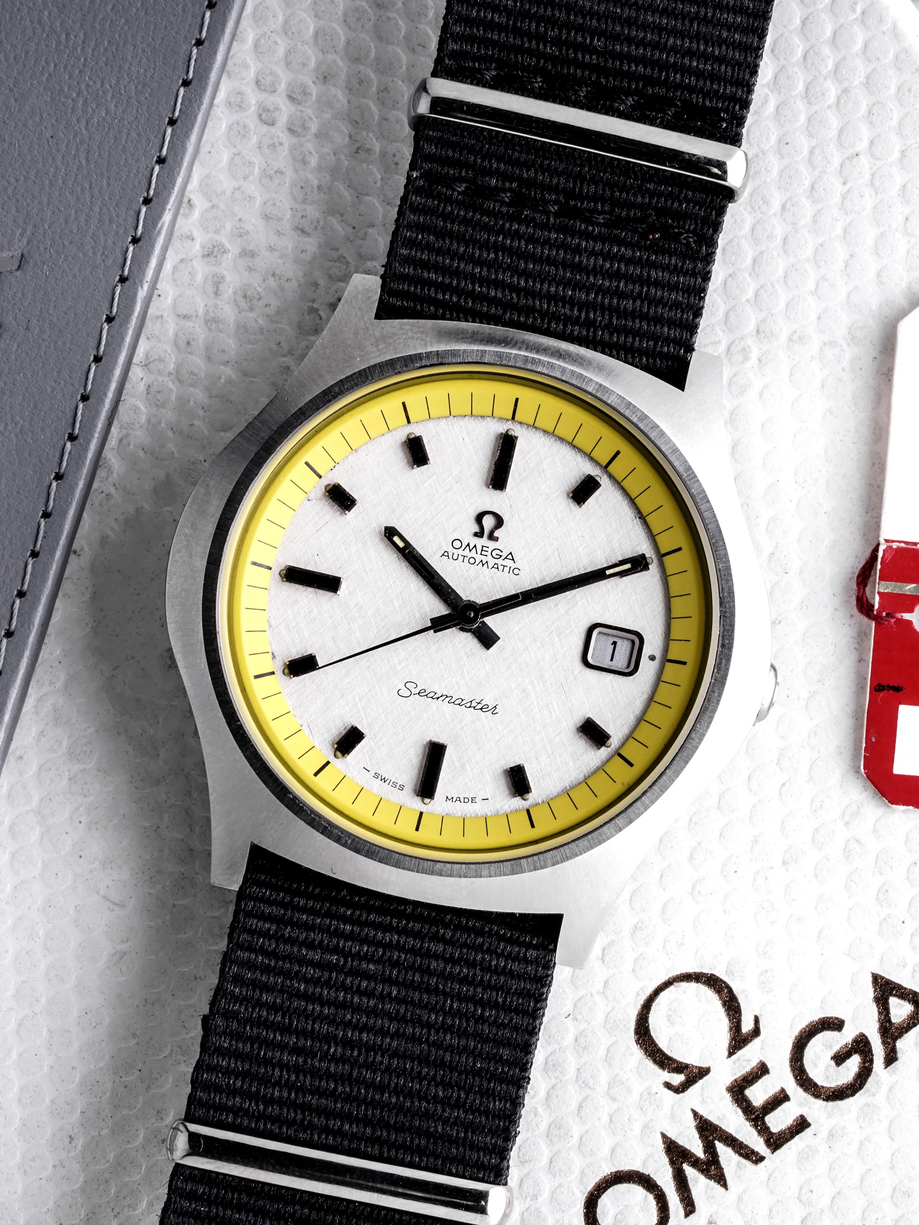 1970 Omega Seamaster (Ref. 166.066) “Big Yellow” W/ Box & Hangtag
