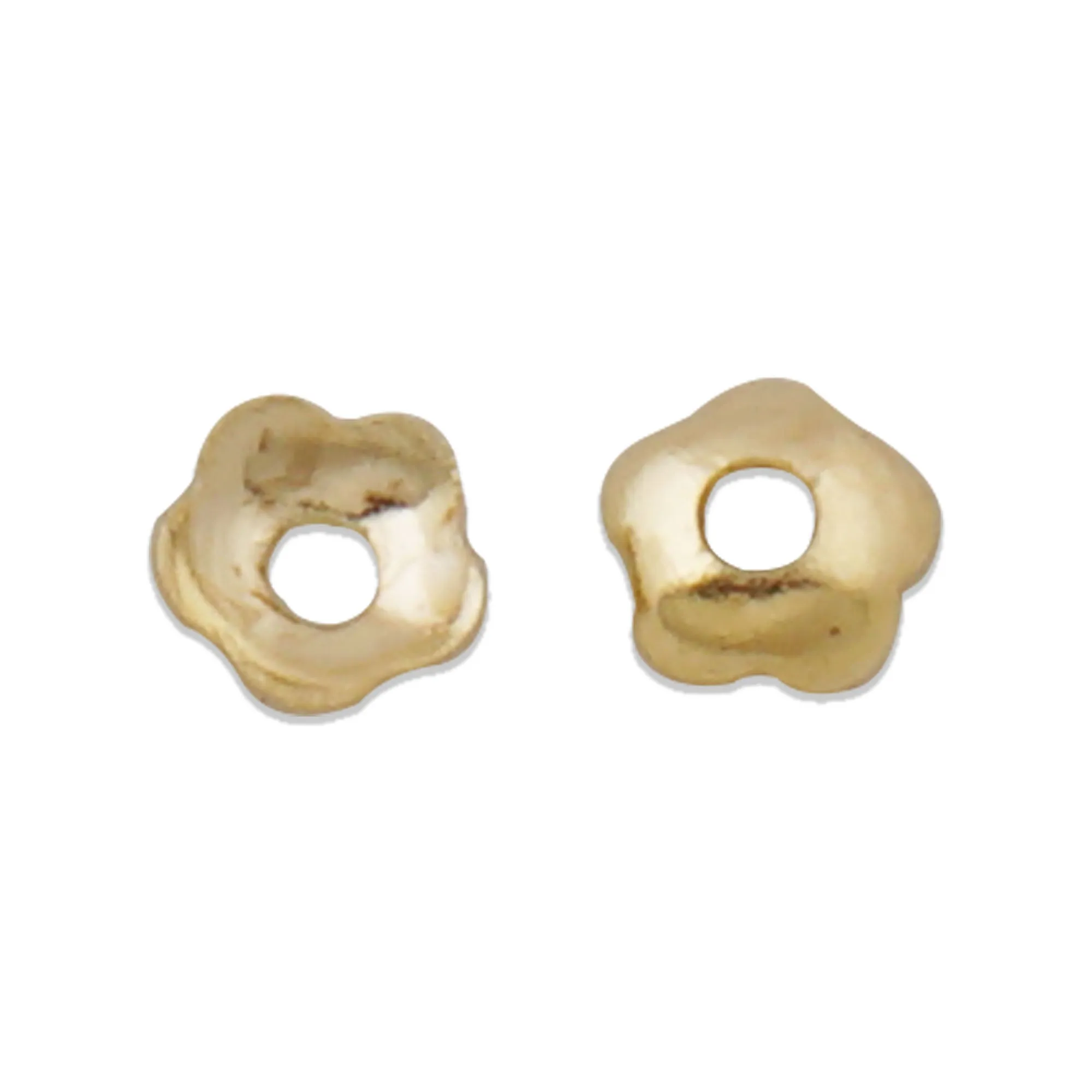 200PCS 14k Gold Filled Bead Caps, 4mm Gold Filled Flower Bead Caps, Can work 5-6mm beads, Gold Filled Jewelry Findings 10419650