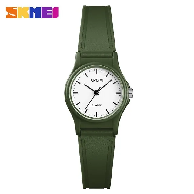 2019 SKMEI New Kids Watches Plastic Case Boys Girls Children Watch Outdoor Sports Waterproof PU Starp Quartz Wristwatches Reloj