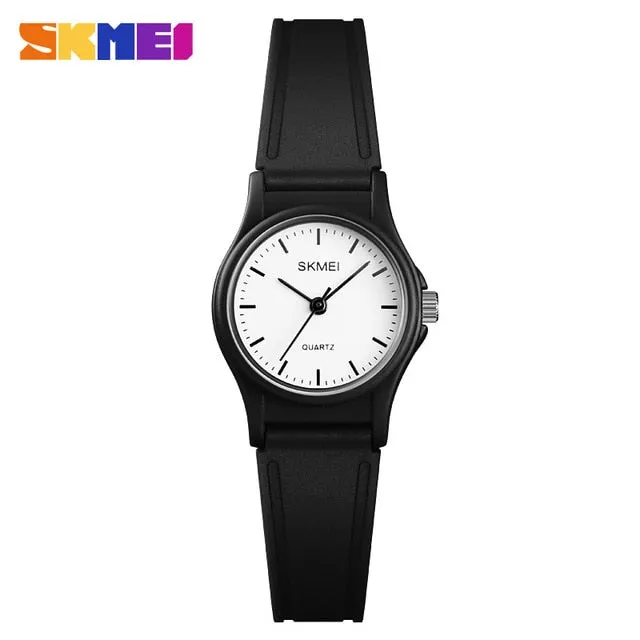 2019 SKMEI New Kids Watches Plastic Case Boys Girls Children Watch Outdoor Sports Waterproof PU Starp Quartz Wristwatches Reloj