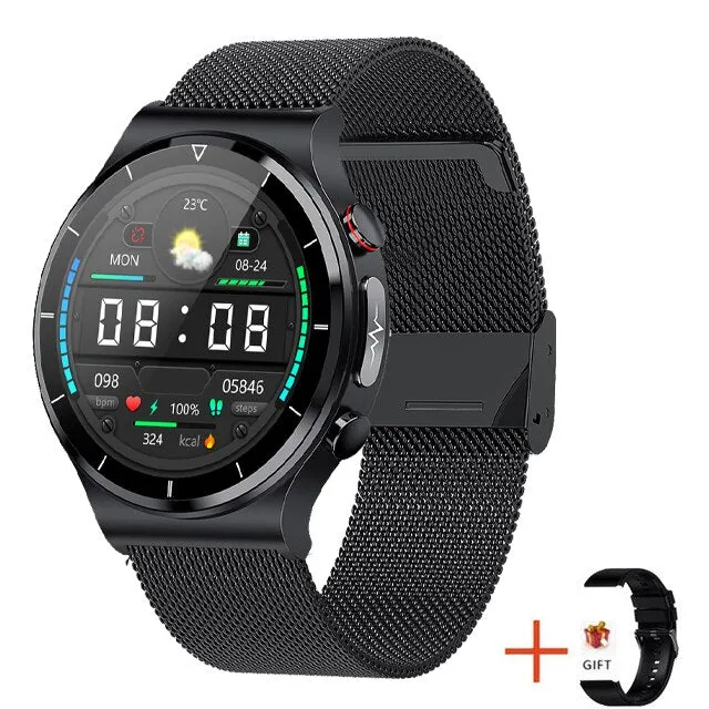 2022 New Smart watch Men AMOLED HD Full Touch Screen Fitness Tracker Smart Watch Men ECG PPG Heart Rate Monitor Blood Pressure