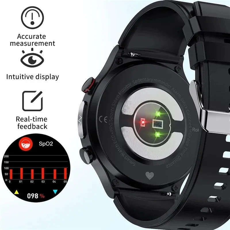 2022 New Smart watch Men AMOLED HD Full Touch Screen Fitness Tracker Smart Watch Men ECG PPG Heart Rate Monitor Blood Pressure