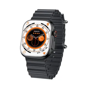 2.03 Inch Ip67 Waterproof Smart Watch Support Heart Rate / Blood Oxygen Monitoring Black