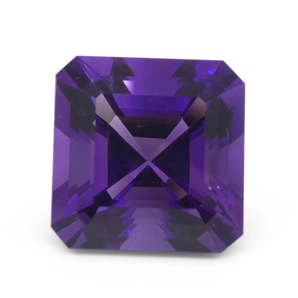 28.09ct Square Purple Amethyst from Uruguay