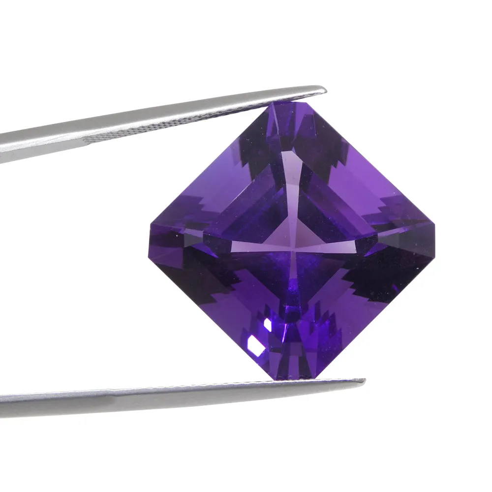 28.09ct Square Purple Amethyst from Uruguay