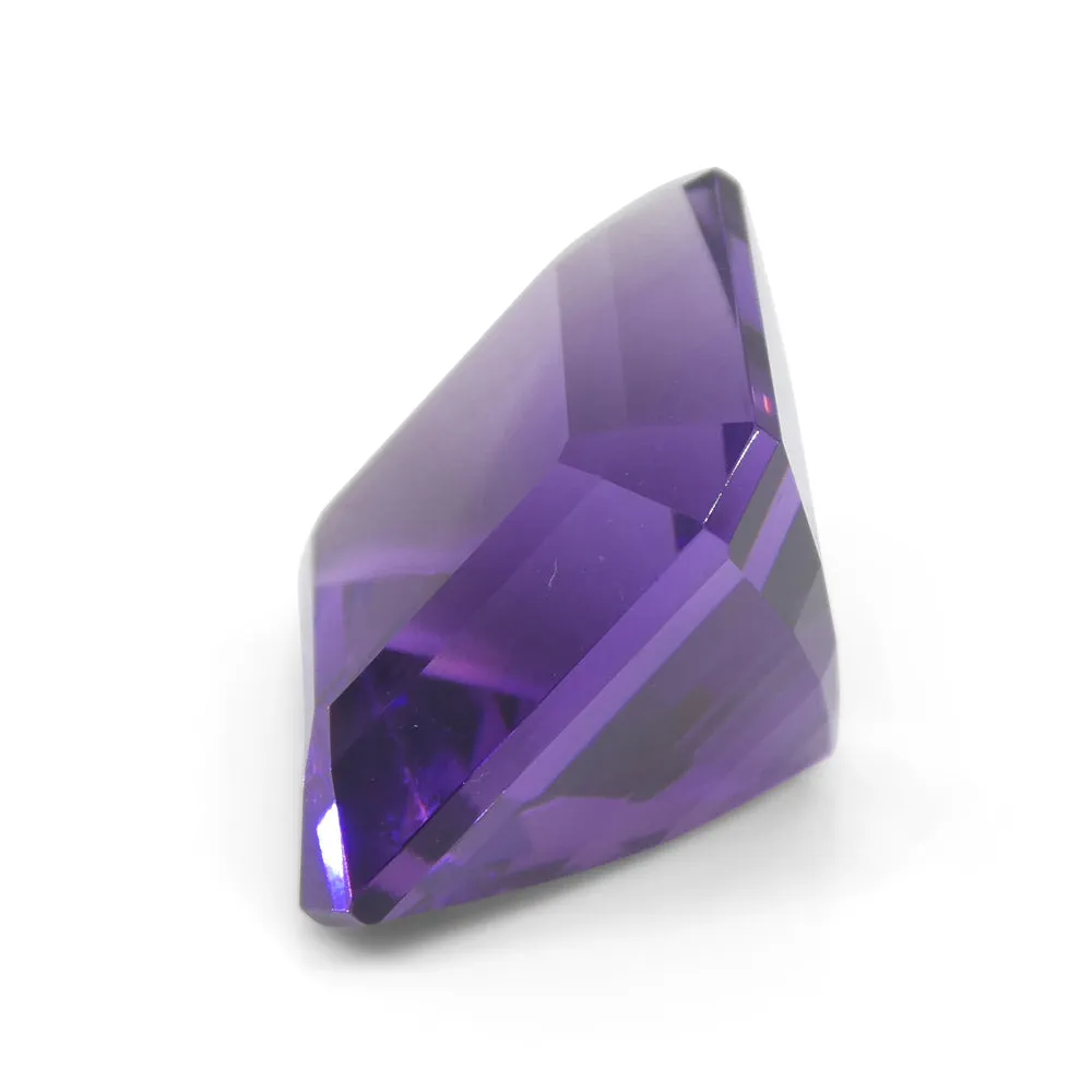 28.09ct Square Purple Amethyst from Uruguay