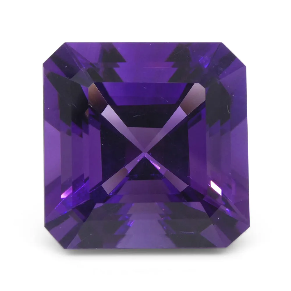 28.09ct Square Purple Amethyst from Uruguay