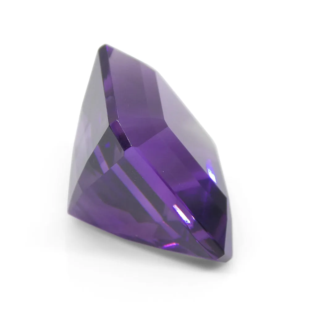 28.09ct Square Purple Amethyst from Uruguay