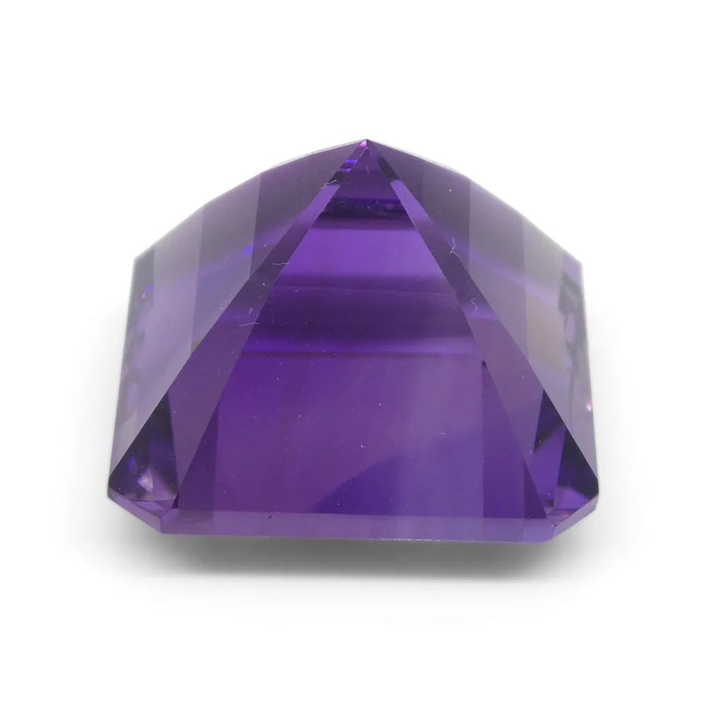 28.09ct Square Purple Amethyst from Uruguay