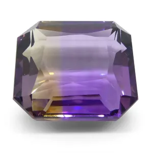 29.65 ct Emerald Cut Ametrine, 100% Natural Very Rare Single Source Gem from Bolivia