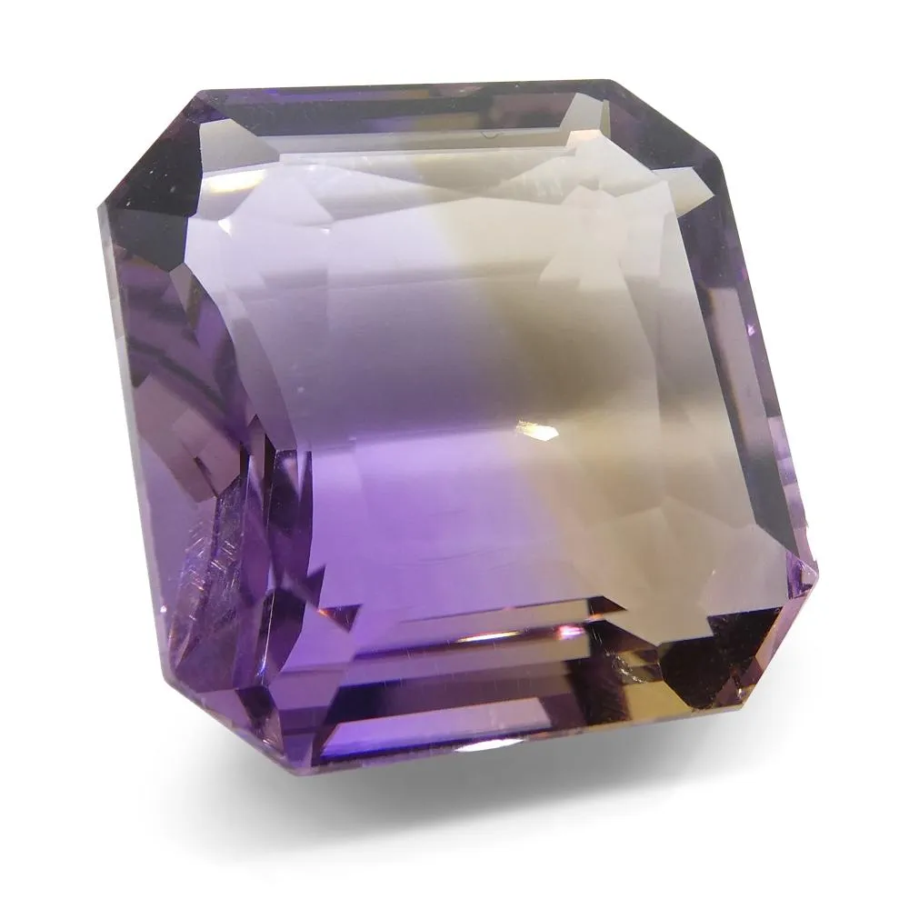 29.92 ct Square Ametrine, 100% Natural Very Rare Single Source Gem from Bolivia