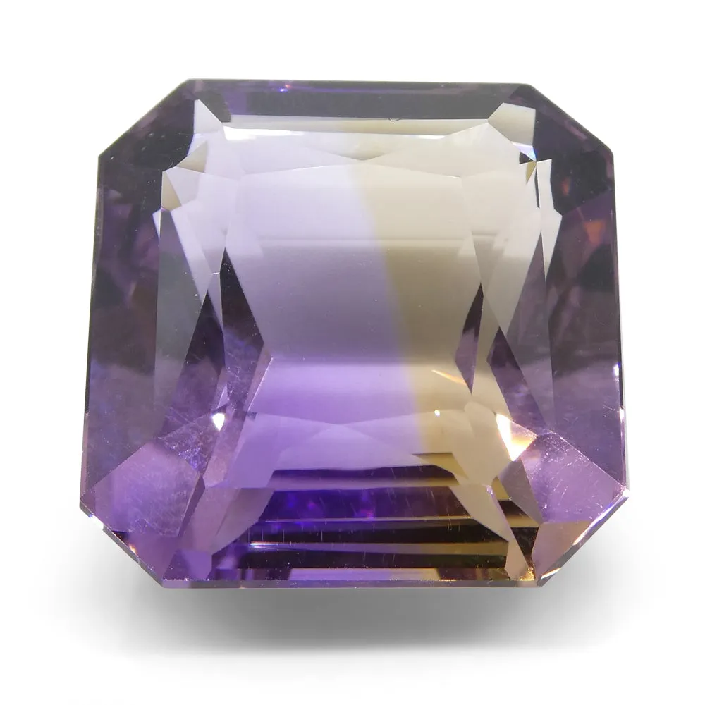 29.92 ct Square Ametrine, 100% Natural Very Rare Single Source Gem from Bolivia