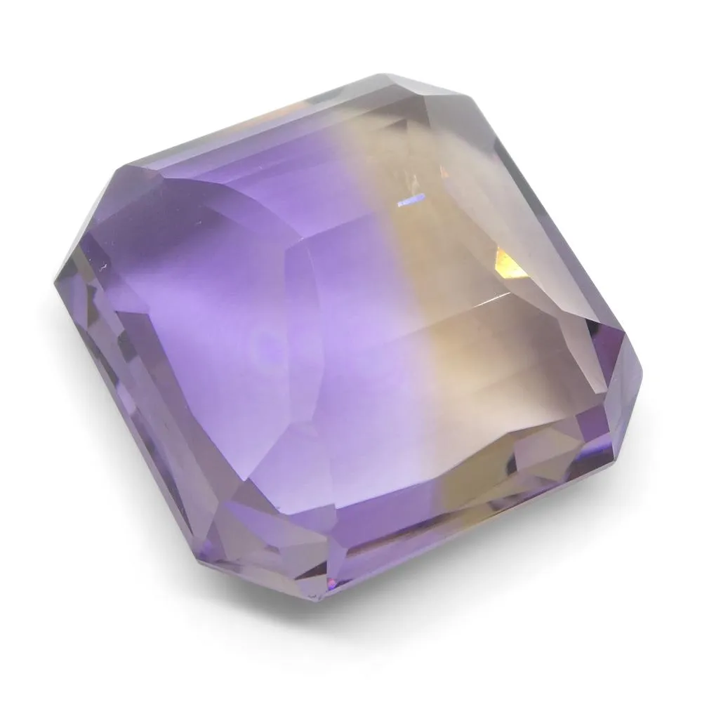 29.92 ct Square Ametrine, 100% Natural Very Rare Single Source Gem from Bolivia