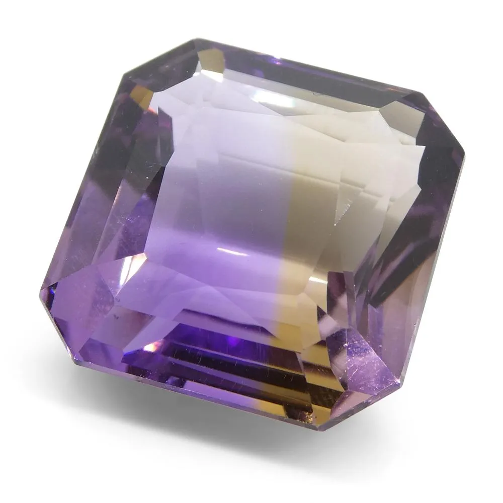 29.92 ct Square Ametrine, 100% Natural Very Rare Single Source Gem from Bolivia