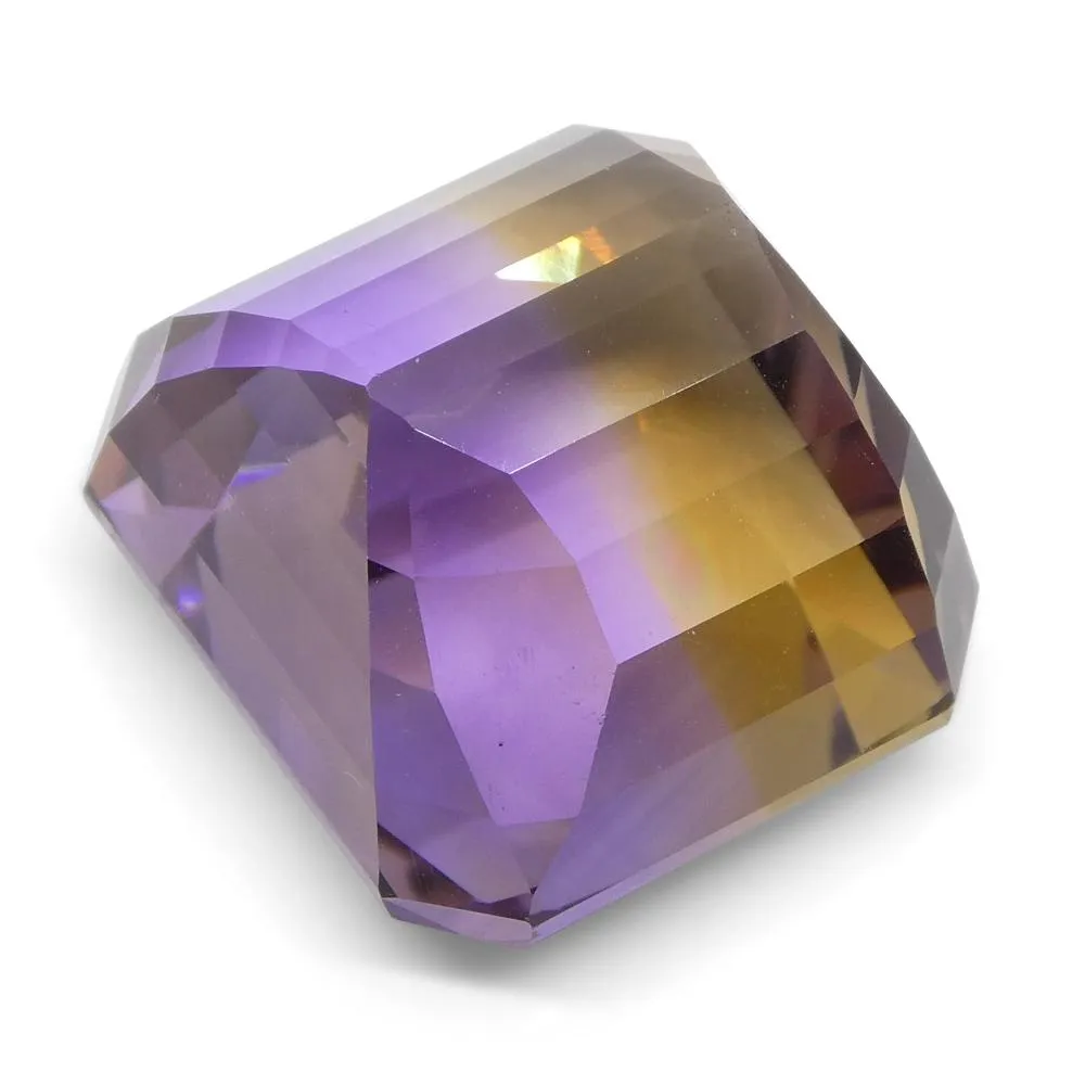 31.87 ct Square Ametrine, 100% Natural Very Rare Single Source Gem from Bolivia