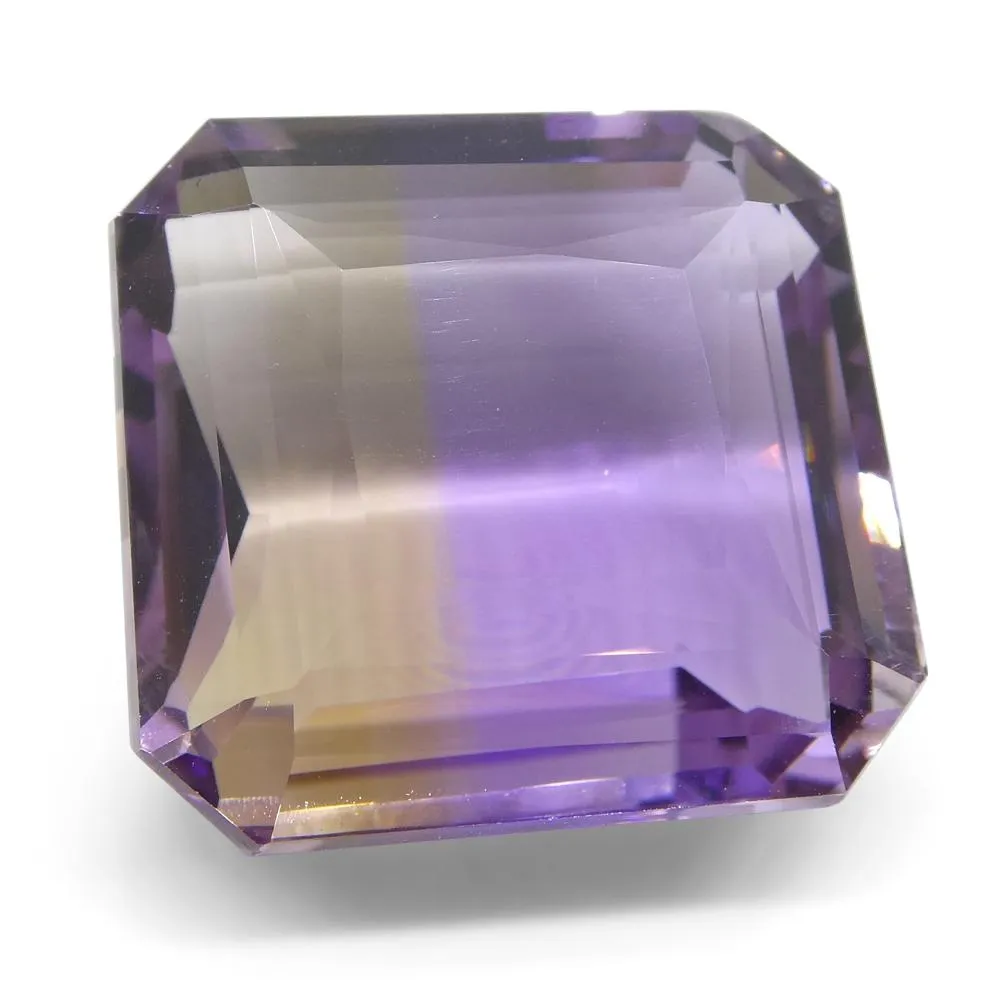 39.25 ct Square Ametrine, 100% Natural Very Rare Single Source Gem from Bolivia