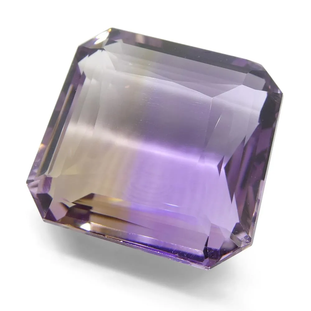 39.25 ct Square Ametrine, 100% Natural Very Rare Single Source Gem from Bolivia