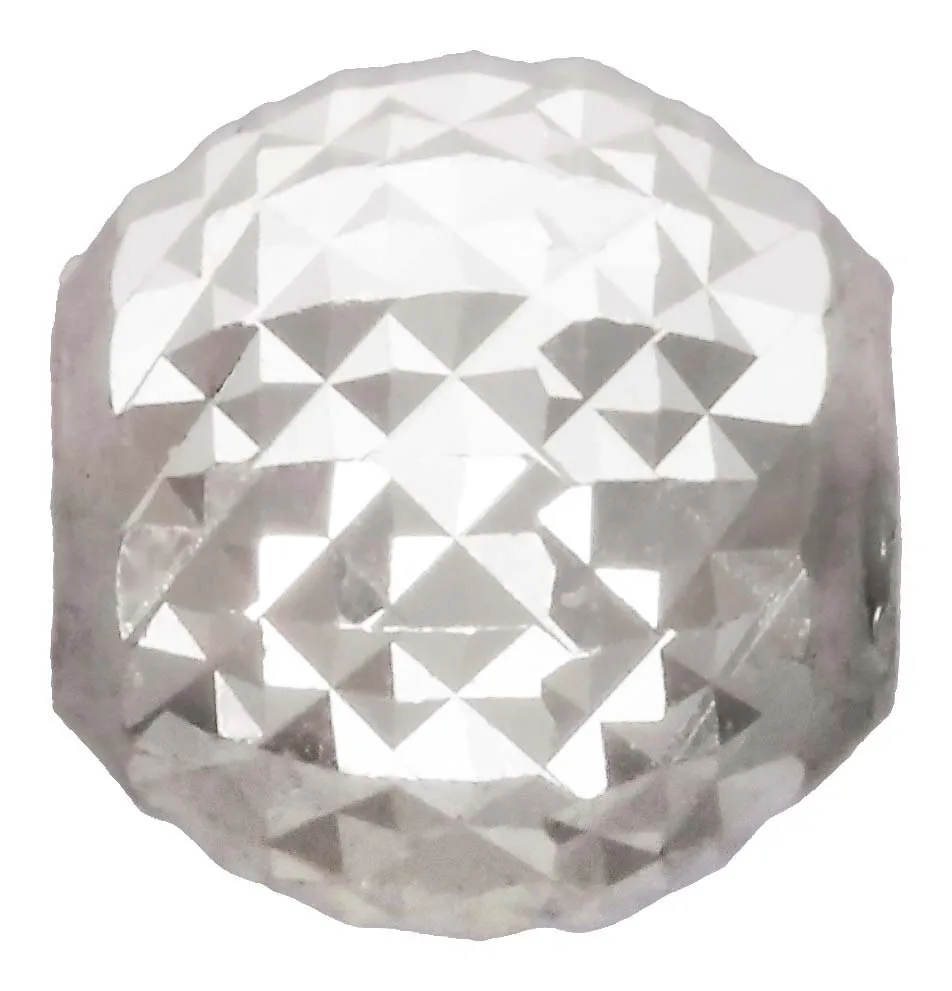 4.0mm Pyramid Cut Bead 1.5mm Hole, Sterling Silver. Made in USA. #5004640P