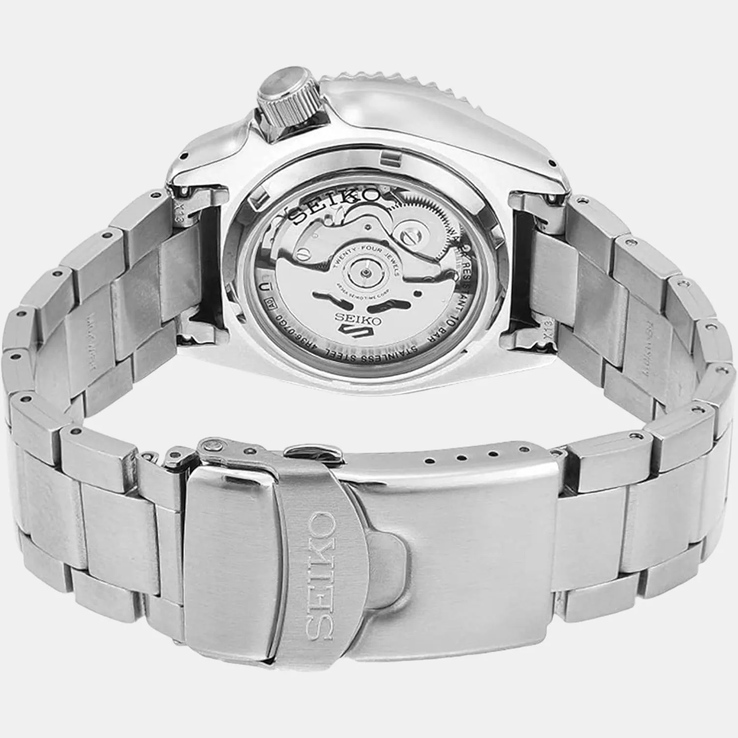5 Sports Men Automatic Blue Dial Analog Stainless Steel Watch SRPD53K1
