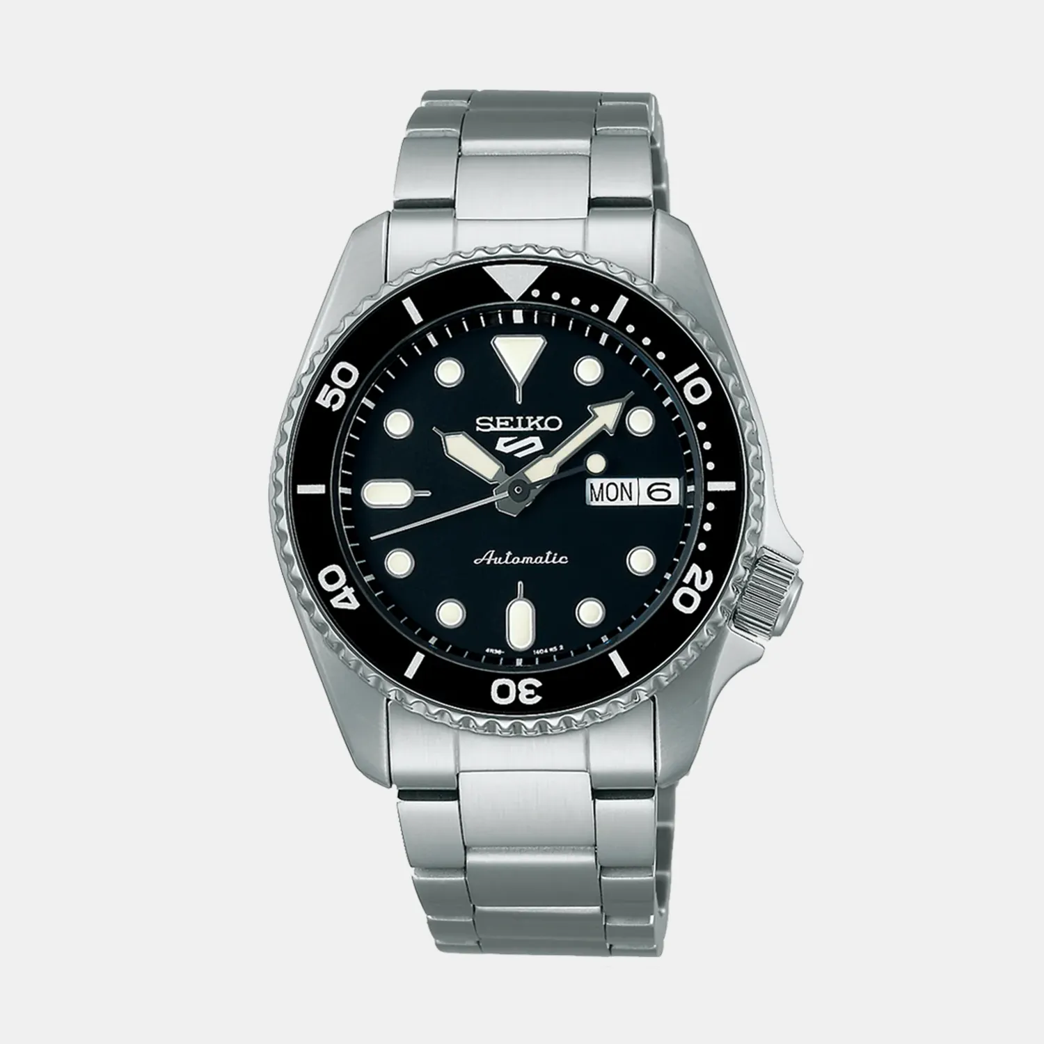 5 Sports SKX Men Automatic Black Dial Analog Stainless Steel Watch SRPK29K1