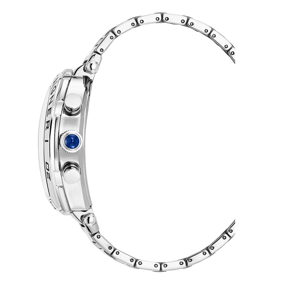 Aigner Trapani Chrono Gents Blue Dial Stainless Steel Watch