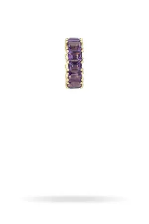 Amethyst   Diamond Rounds Big Bead - February