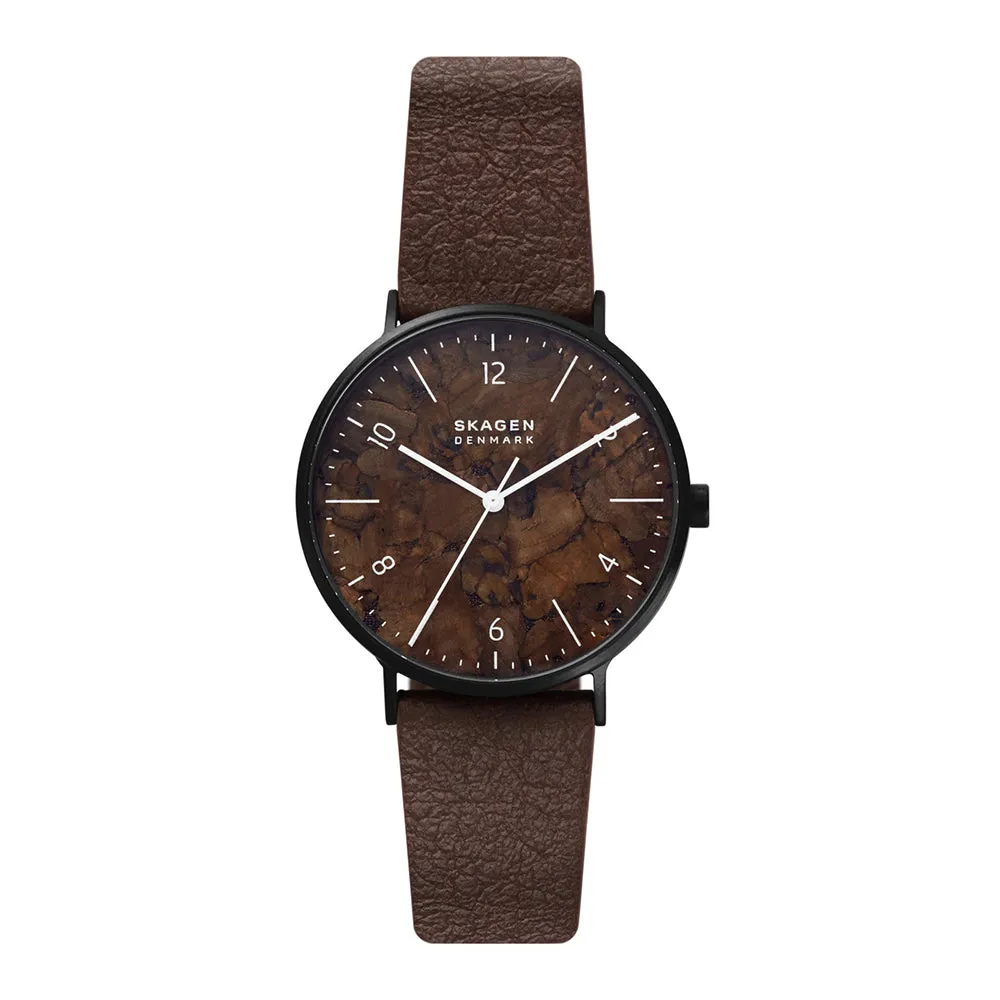 ANALOG WATCH 0 JWL SS LEATHER STRAP