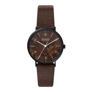 ANALOG WATCH 0 JWL SS LEATHER STRAP