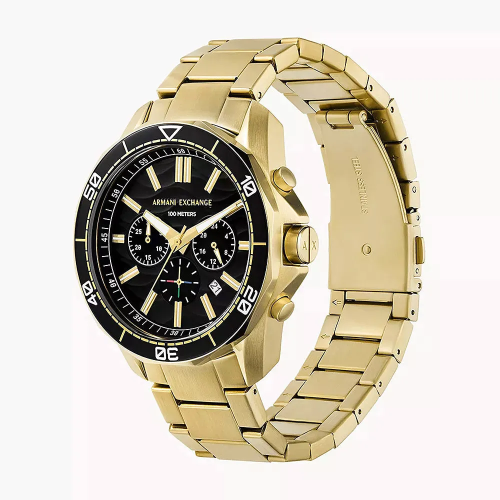 Armani Exchange Spencer Gold Stainless Steel Men's Watch