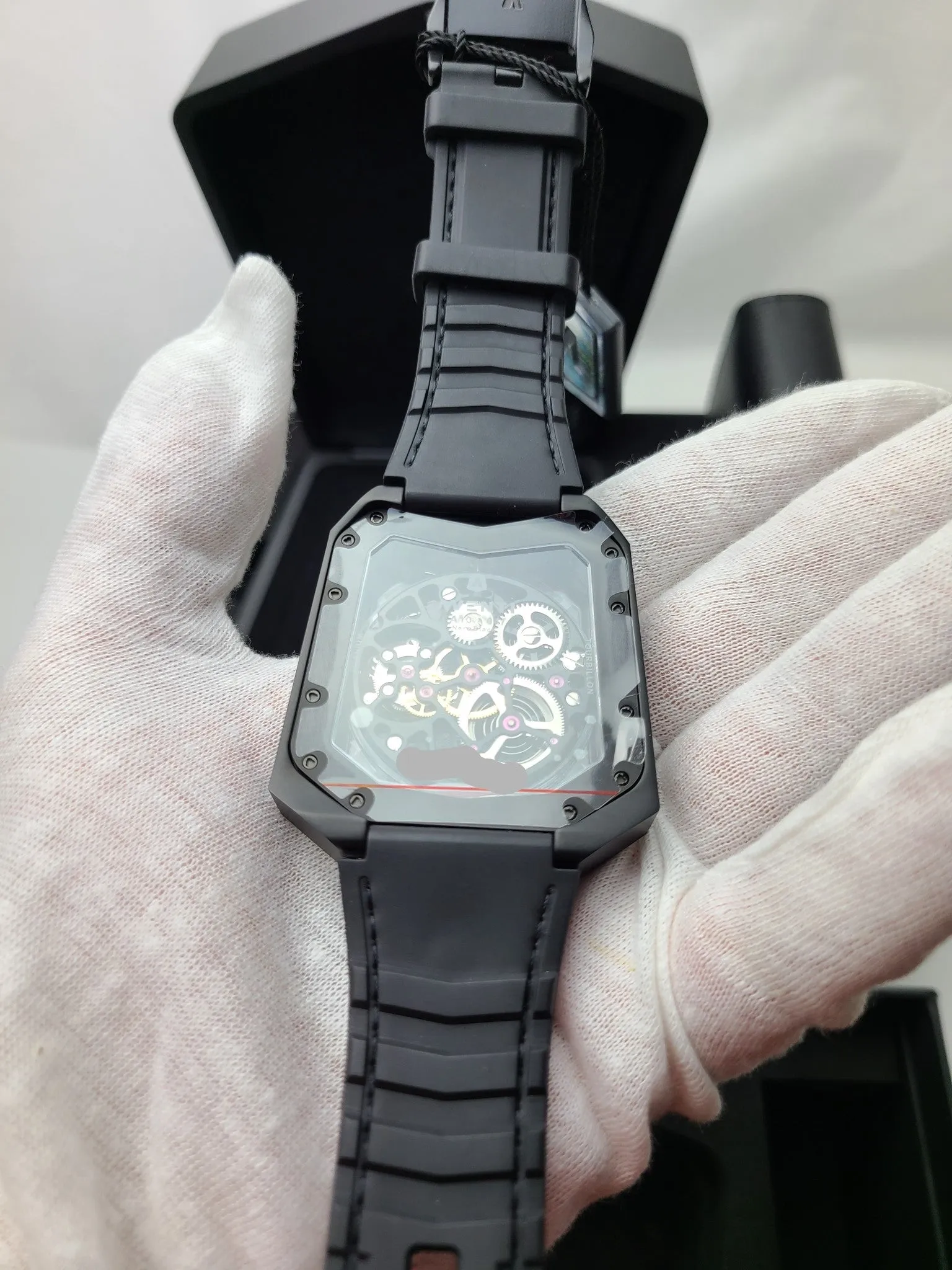 AVENTI UniCorn Skeleton Tourbillion Watch A10 Super Rare Exclusive DLC Black